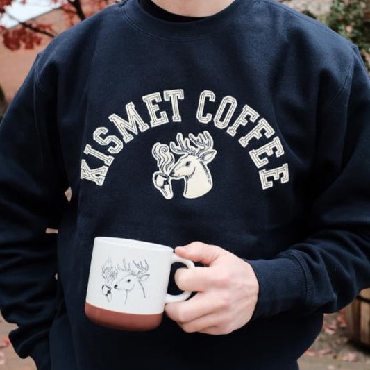 Blue Embroidered Sweater